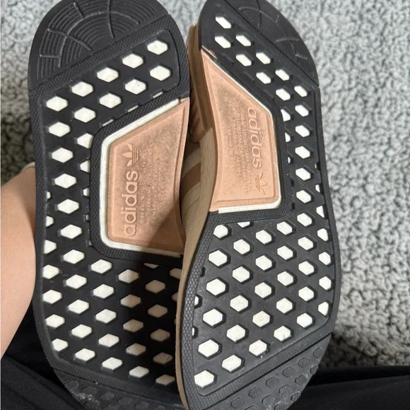 Adidas White and Tan Athletic Shoes - Picture 4 of 6